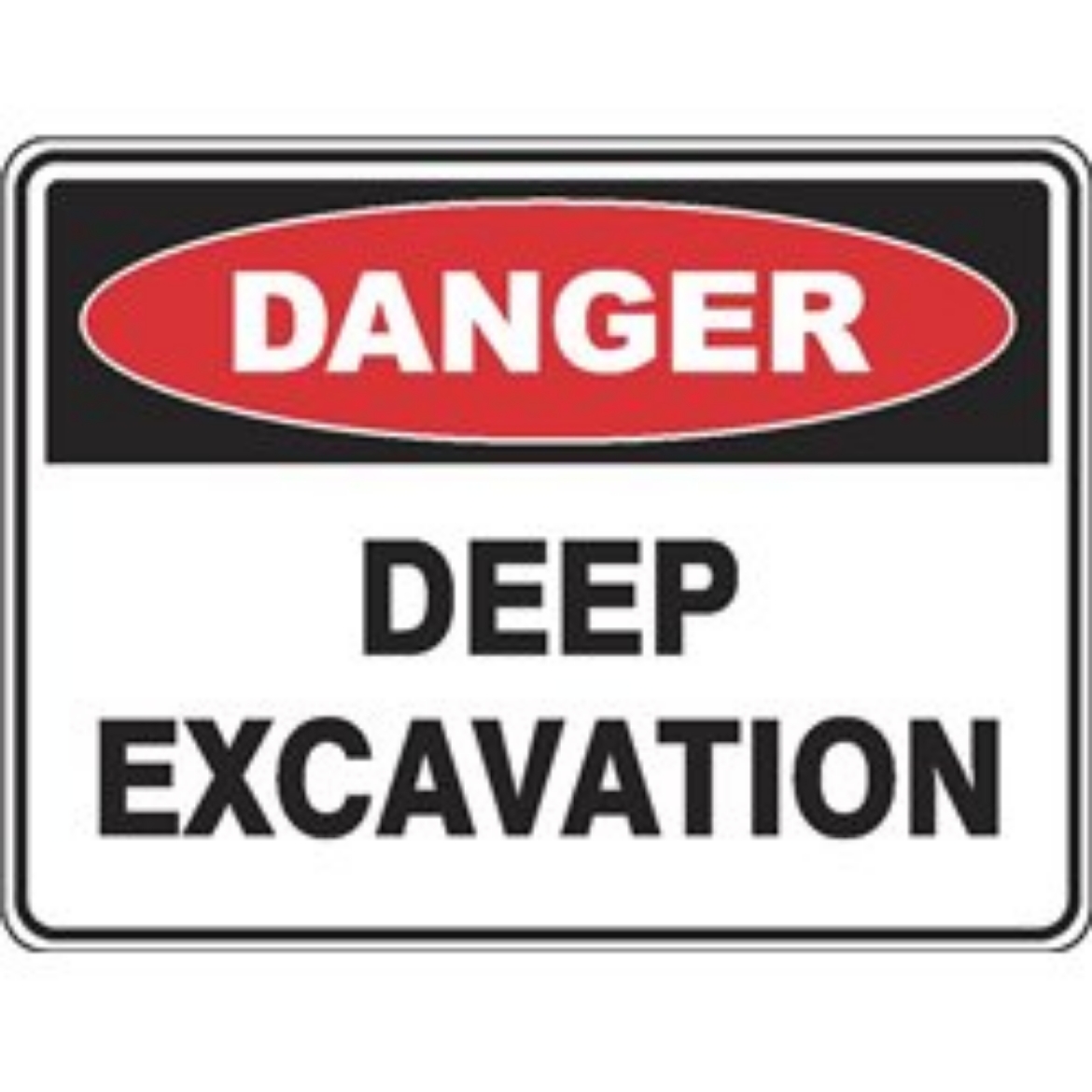 Picture of SIGN Danger Deep Excavation 600 x 450mm Powdercoated Metal