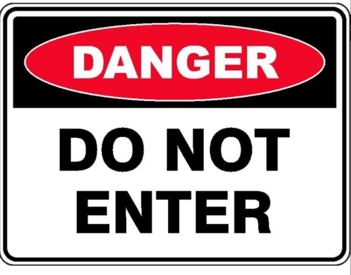 Picture of SIGN Danger Do Not Enter 600 x 450 1.4mm Polypropylene