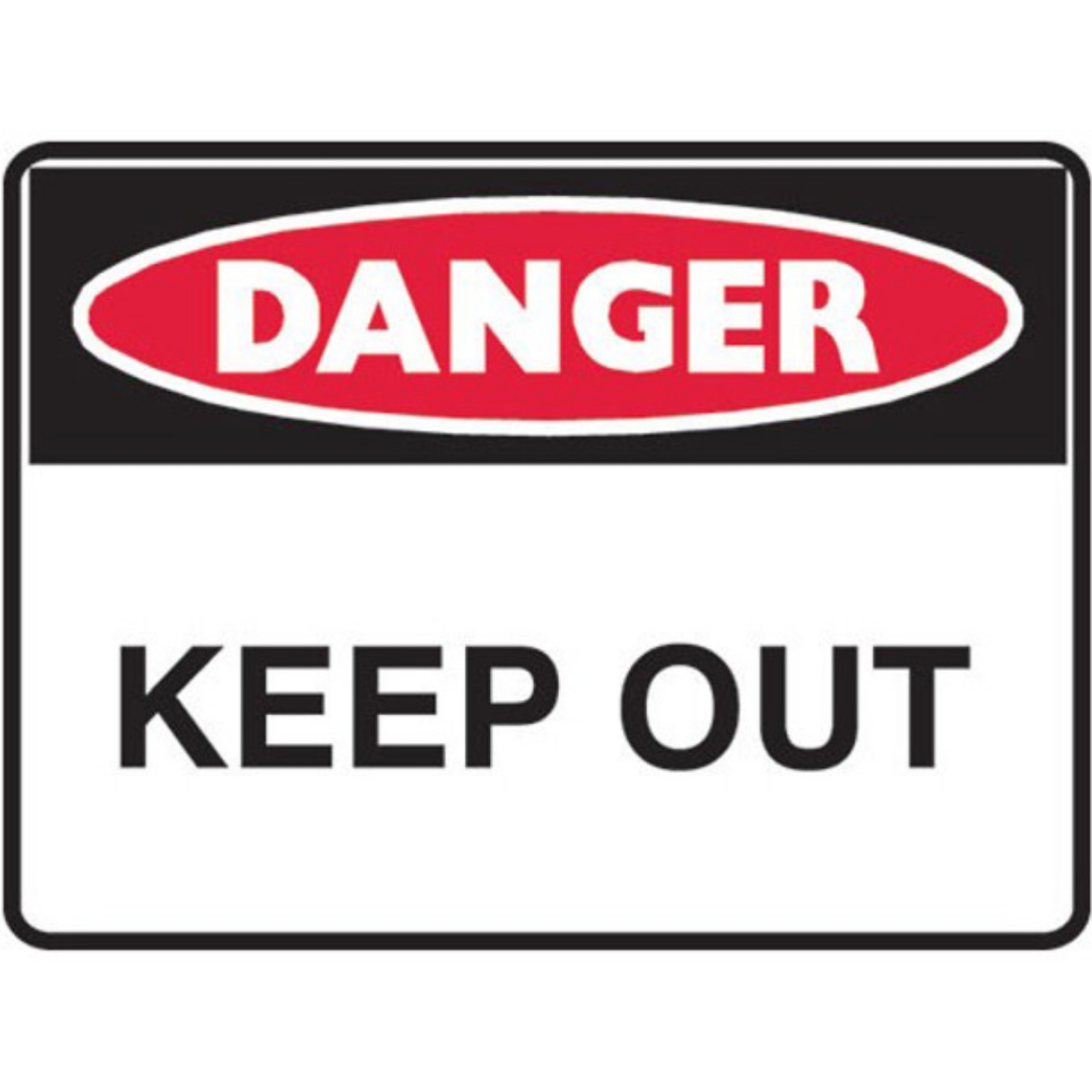 Picture of SIGN Danger Keep Clear 300 x 225 1.4mm Polypropylene