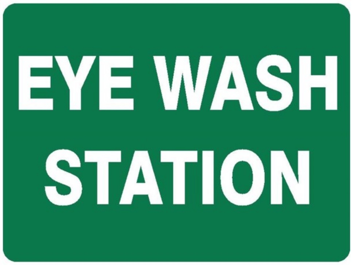 Picture of SIGN Emergency Eyewash Station 450 x 300mm Powdercoated Metal