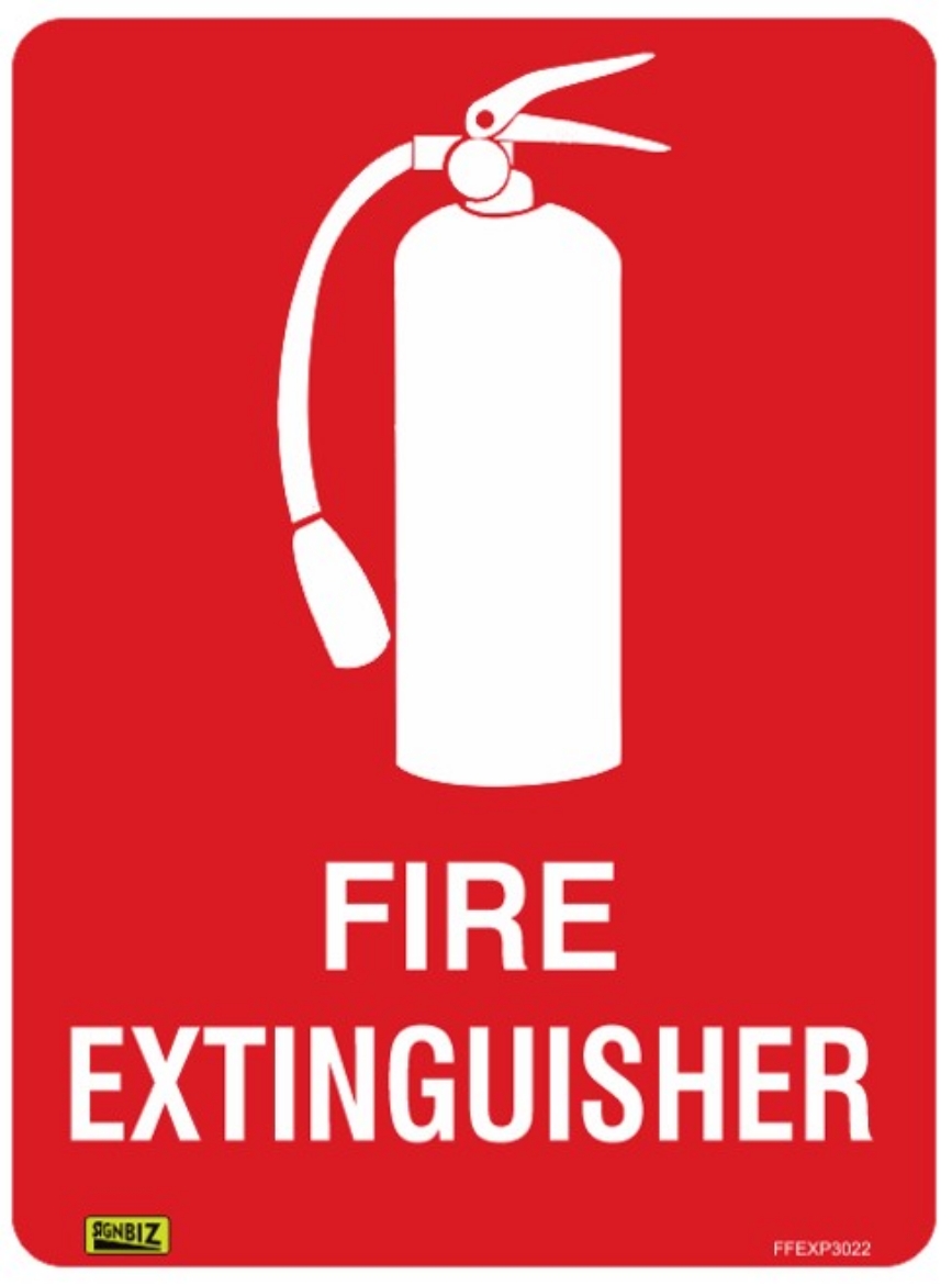 Picture of SIGN Fire Extinguisher 300 x 225mm 1.4mm Polypropylene