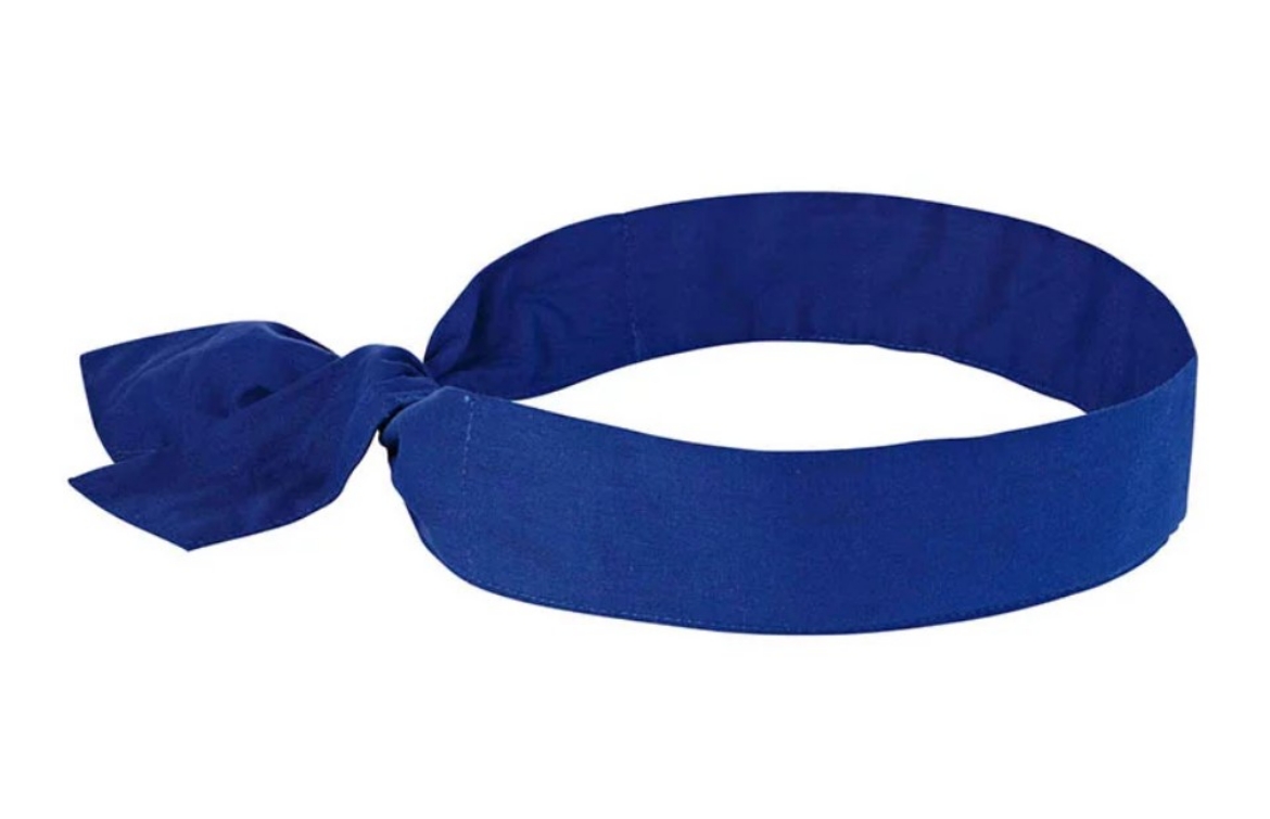 Picture of ERGODYNE Chill - Its 6700 Evaporative Cooling Bandana - Neck Tie Blue