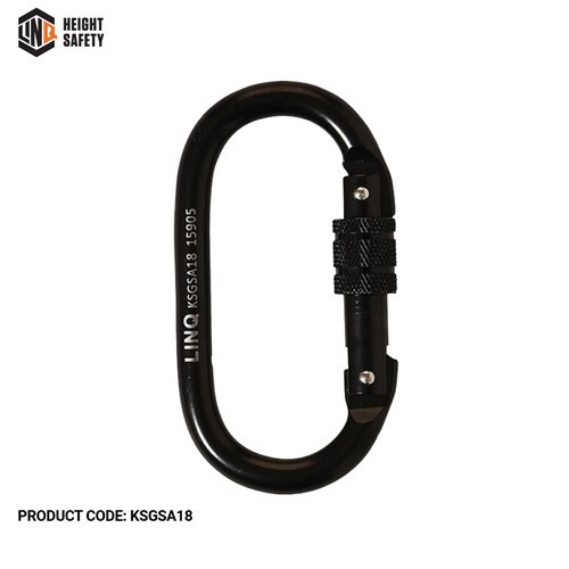 Picture of LINQ Karabiner Screw Gate Steel Alloy 18mm