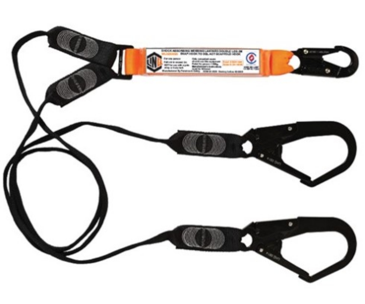 Picture of LINQ Elite Double Leg Shock Absorbing Wwbbing Lanyard with Hardware SN & SD X2
