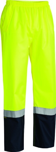 Picture of BISLEY Taped Hi Vis Shell Wet Weather Rain Pants