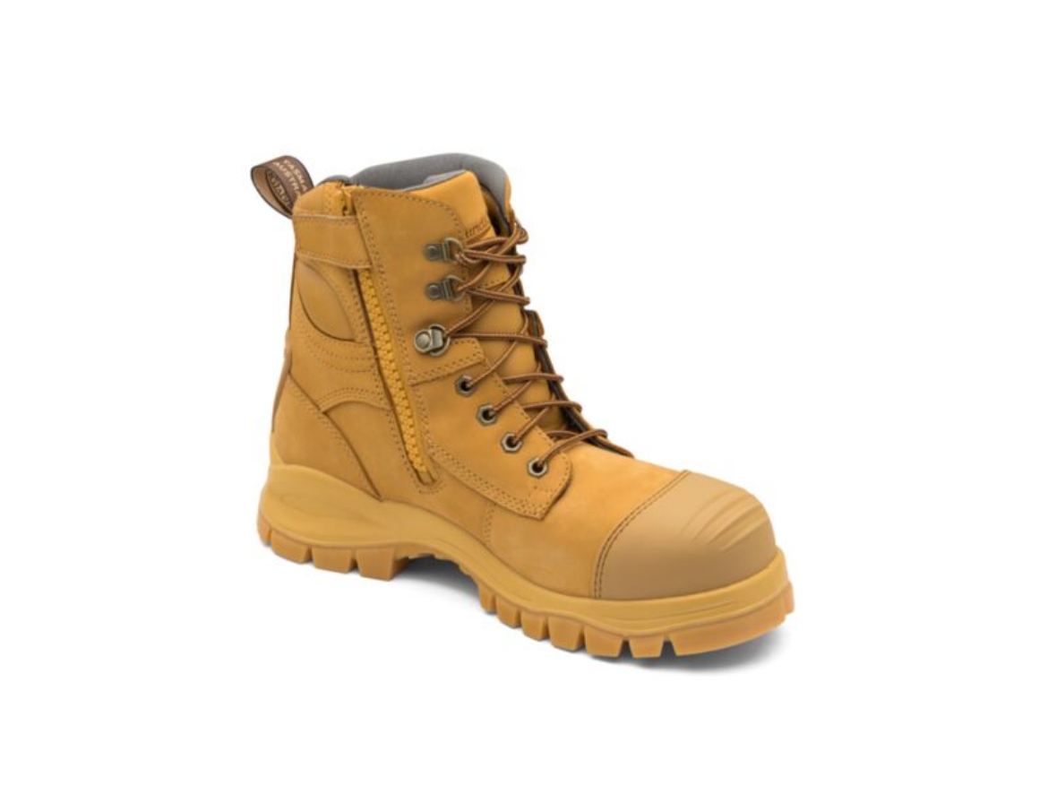 Picture of BLUNDSTONE Wheat Water Resistant Nubuck 150mm Zip Side Safety Boot