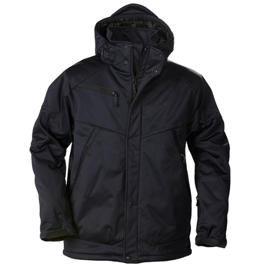 Picture of James Harvest Skeleton Unisex Padded Jacket Soft Shell BLACK