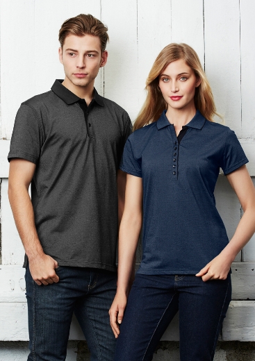 Picture of Biz Collection Mens Shadow Polo Shirt 175gsm S/S
