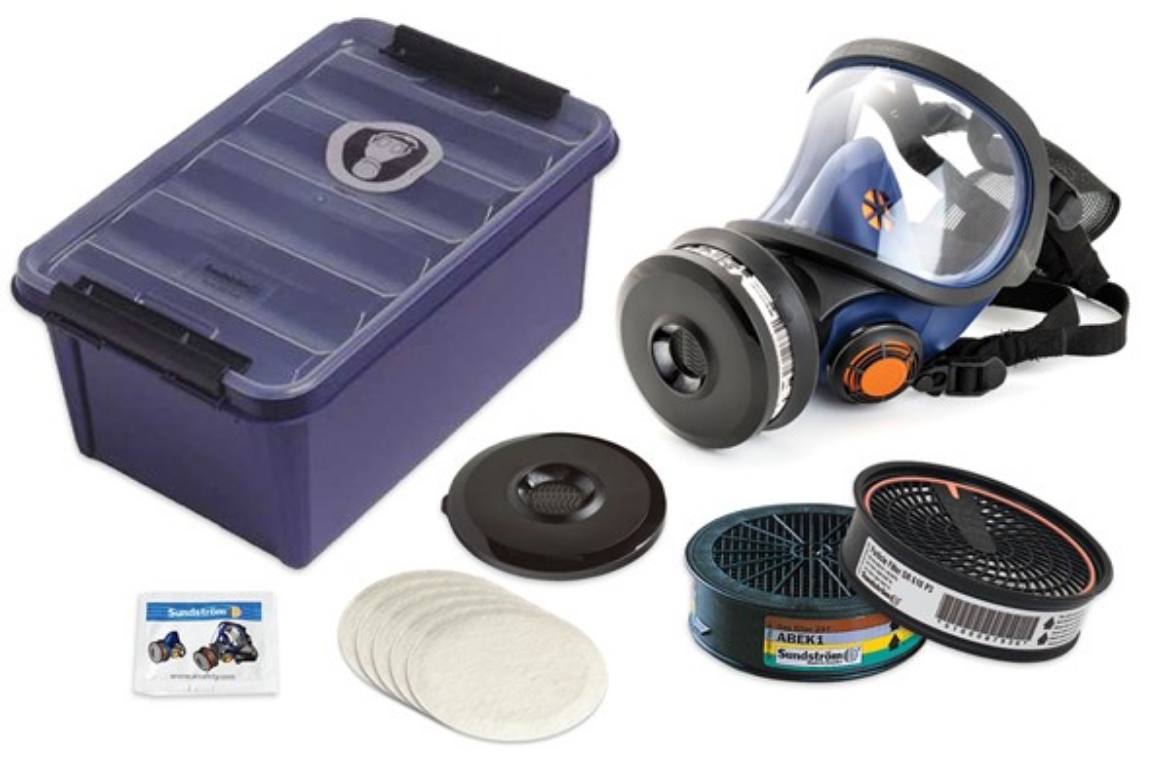 Picture of SUNDSTROM SR200 Full Face Mask PC Kit with ABEK1 Filter