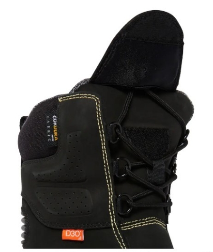 Picture of KING GEE Bennu Rigger Safety Boot Water Resistant Full Grain Nubuck Leather > Black