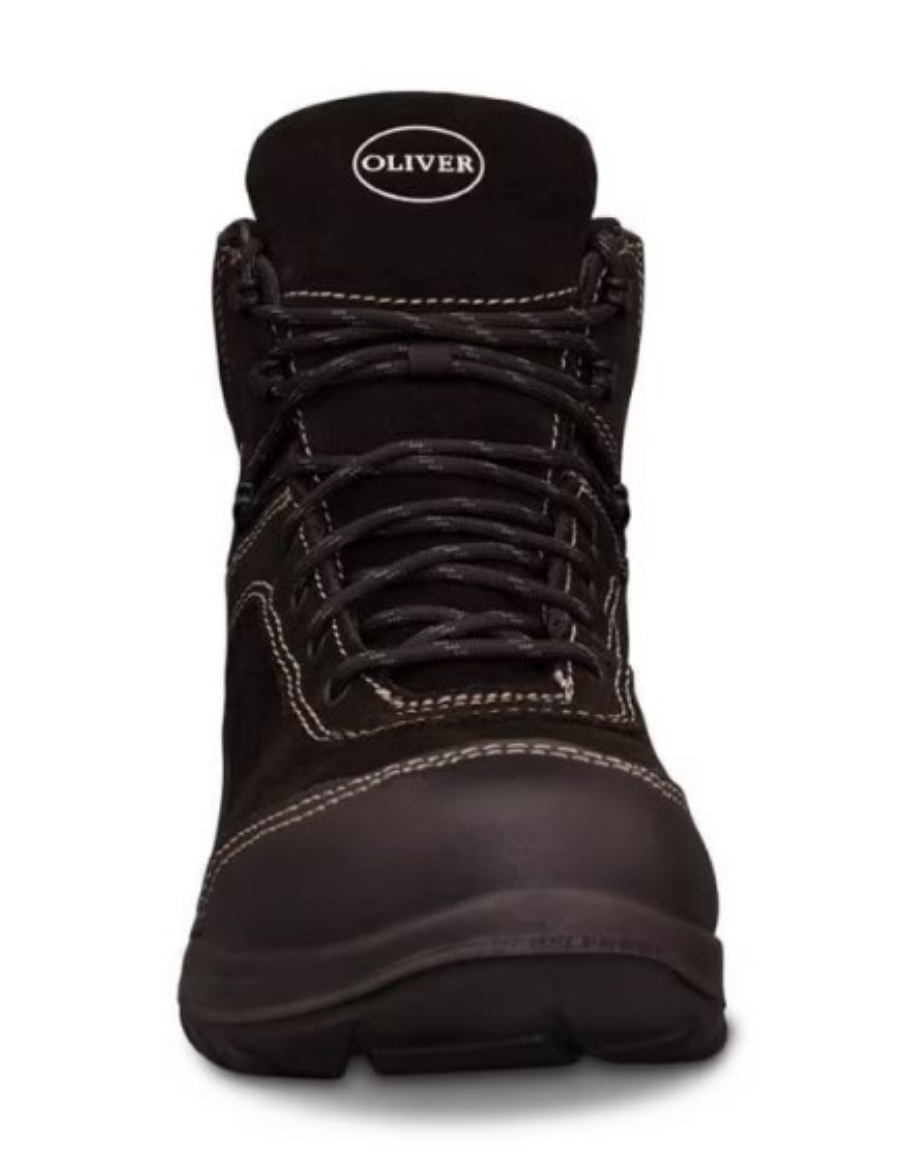 Picture of OLIVER WB34 Series Black Lace Up Jogger Ankle Boot Water Resistant Suede Leather Fully Lined