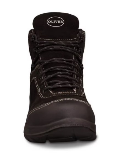 Picture of OLIVER WB34 Series Black Lace Up Jogger Ankle Boot Water Resistant Suede Leather Fully Lined