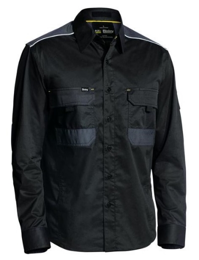 Picture of BISLEY Flex & Move™ Mechanical Stretch Shirt 100% Cotton Twill 145gsm L/S