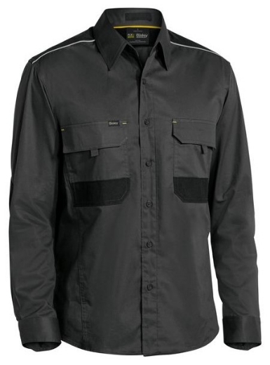 Picture of BISLEY Flex & Move™ Mechanical Stretch Shirt 100% Cotton Twill 145gsm L/S