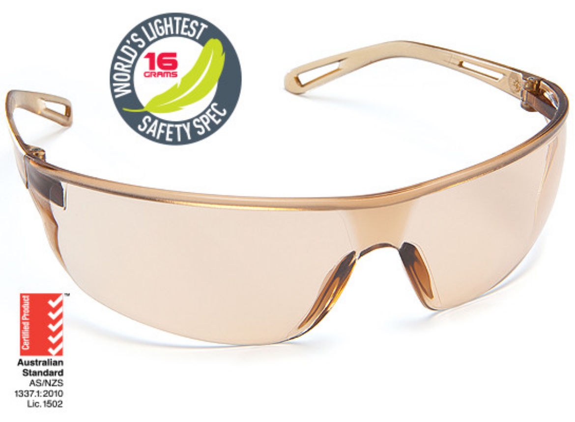 Picture of Force360 Air Light Brown Lens Safety Spectacle