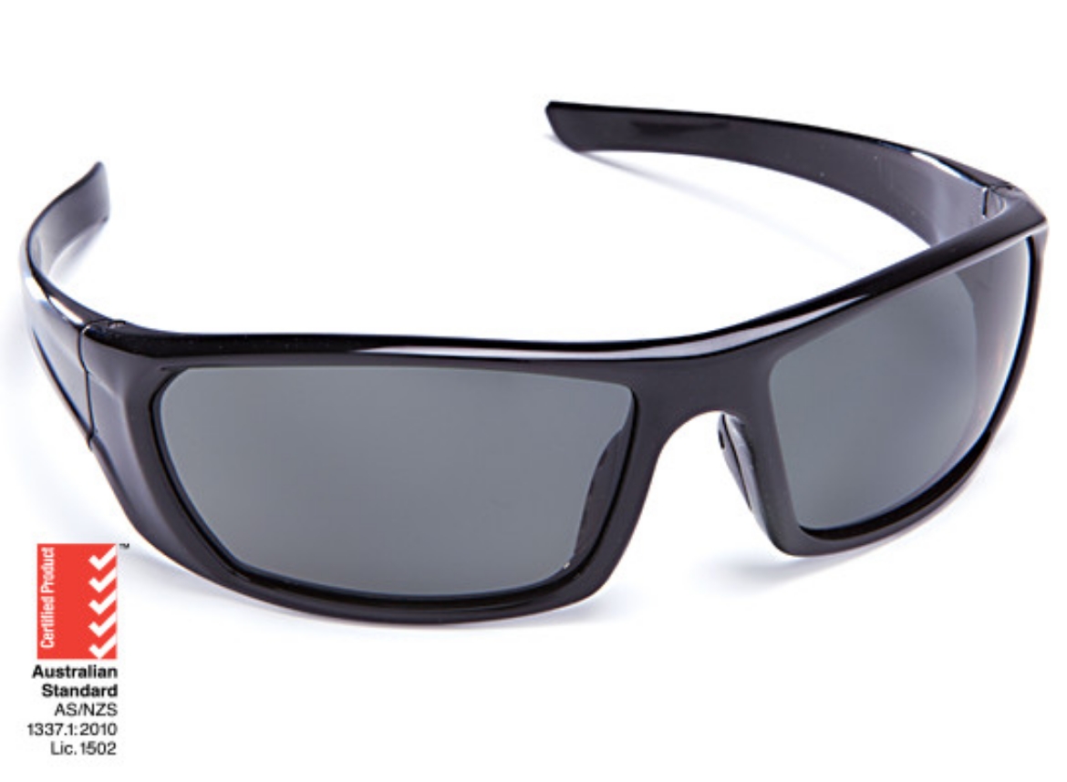 Picture of Force360 Mirage Polarised Smoke Lens Safety Spectacle (Black Frame)