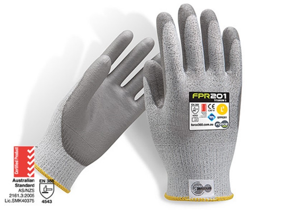 Picture of Force360 Titanium 5 PU Glove (Cut Level E)