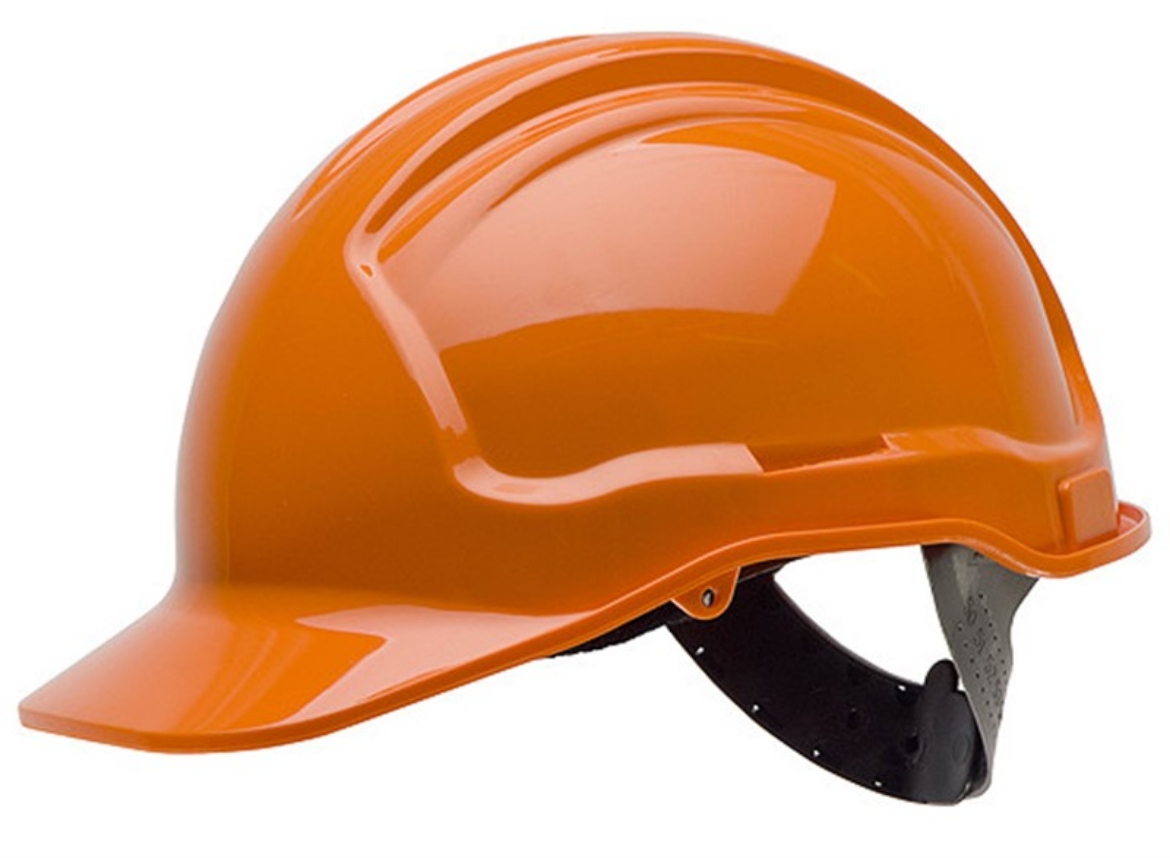 Picture of Tuffgard Economy Hard Hat, Type 1, Non-vented, 6 Point Poly-cradle Harness