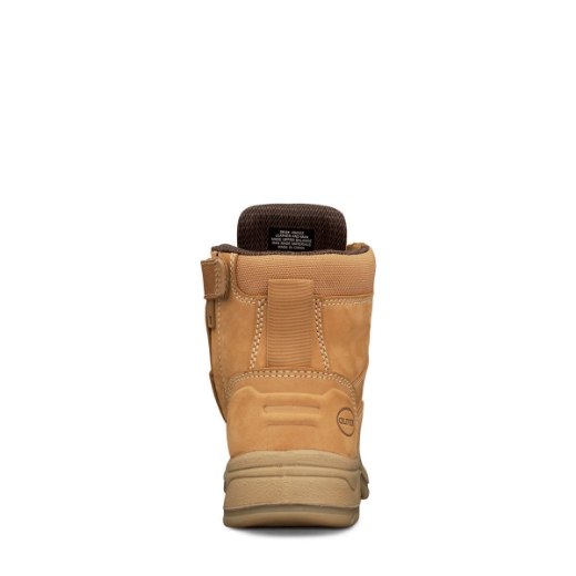 Picture of OLIVER PB49 Series Wheat Ankle Height Zip Side Lace Up Boot Water Resistant Nubuck Leather Padded Collar COOLstep Lining Toe Scuff Protection