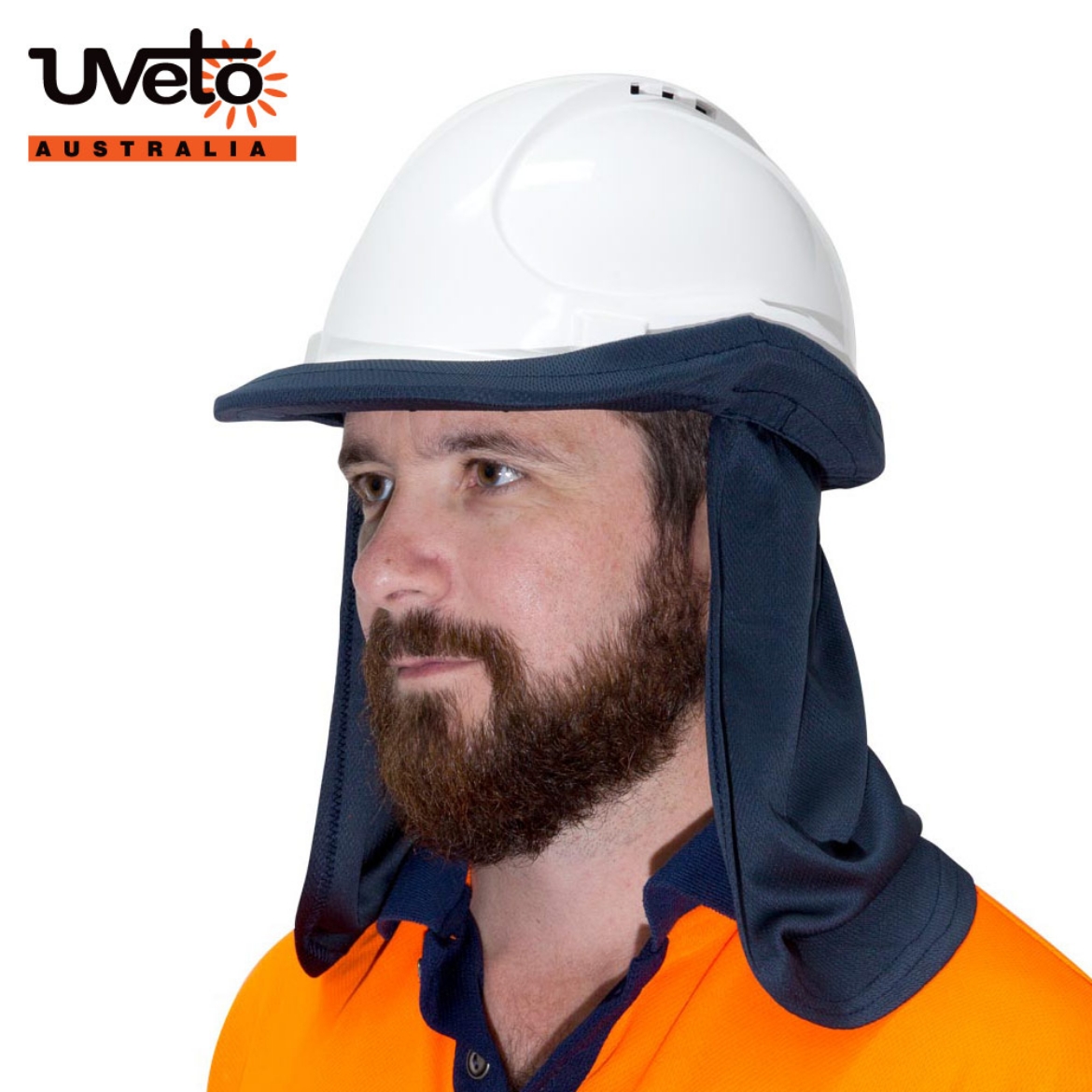 Picture of Uveto Hard Hat Flap in Navy