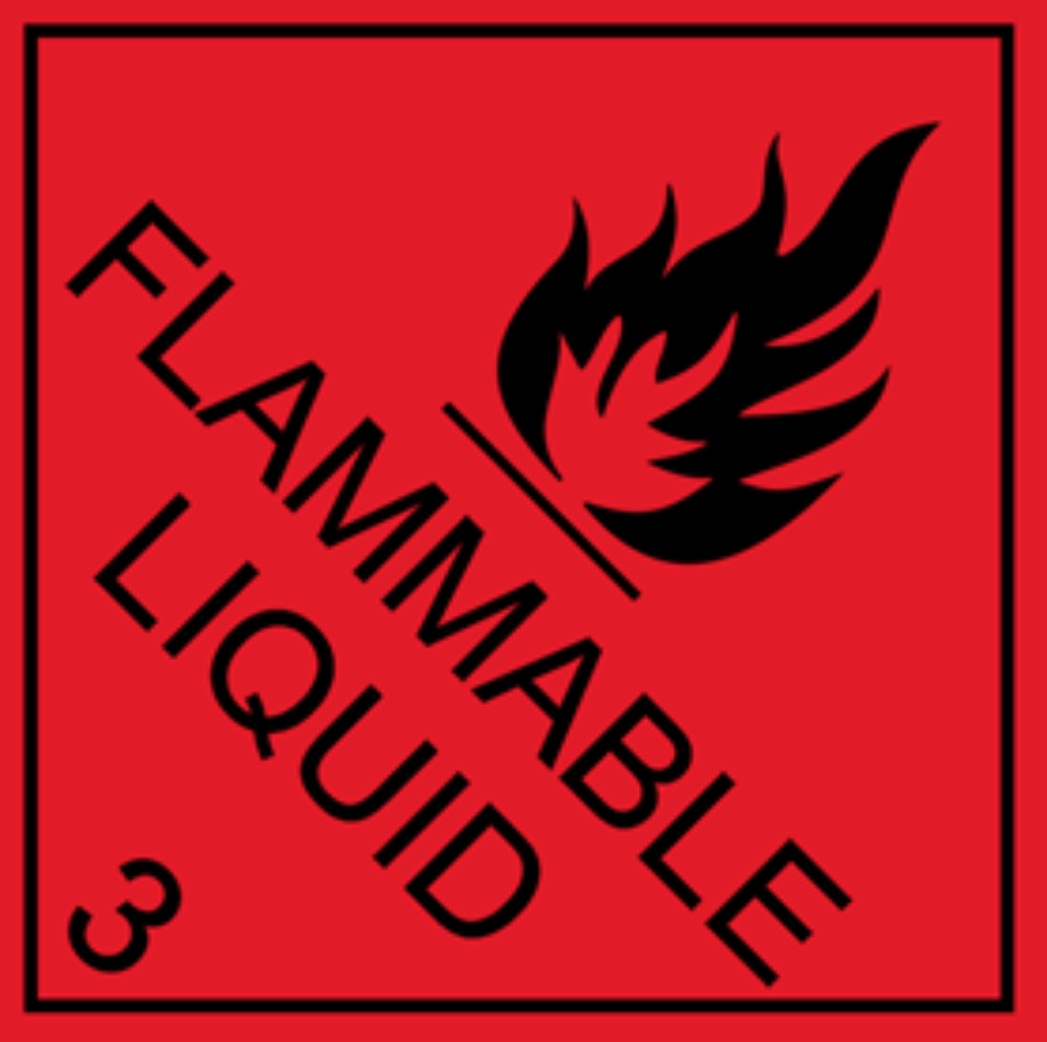 Picture of SIGN Flammable Liquid 3 270 x 270mm Powdercoated Metal