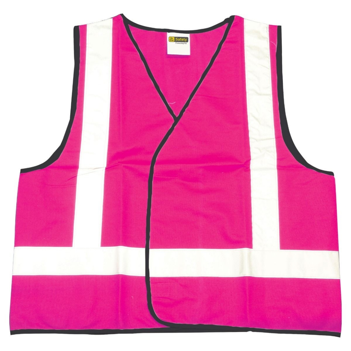 Picture of Hi Vis Vest Lightweight 100% Polyester Safety Vest with Reflective Tape > Pink Only Night Class N