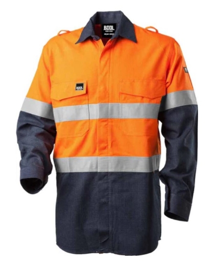 Picture of BOOL Parvotex® Lightweight HRC1 FR Two Tone Shirt with Loxy™ Reflective Tape 155gsm L/S