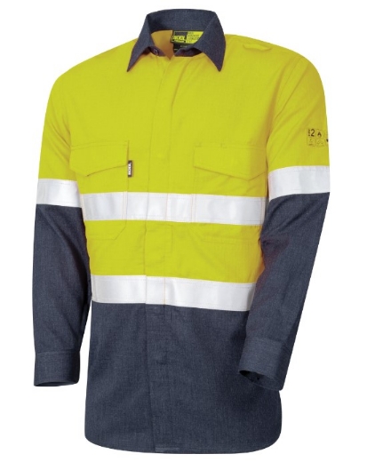 Picture of BOOL Parvotex® Regular Weight HRC2 FR Two Tone Shirt with Loxy™ Reflective Tape 197gsm L/S