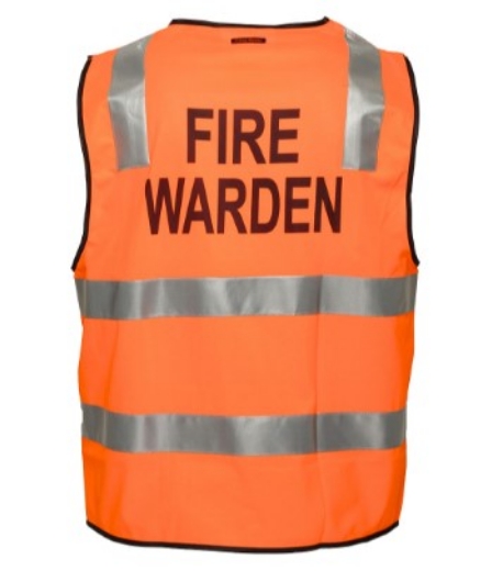 Picture of PORTWEST Fire Warden Zip Vest D/N with Premium Reflective Tape 120gsm