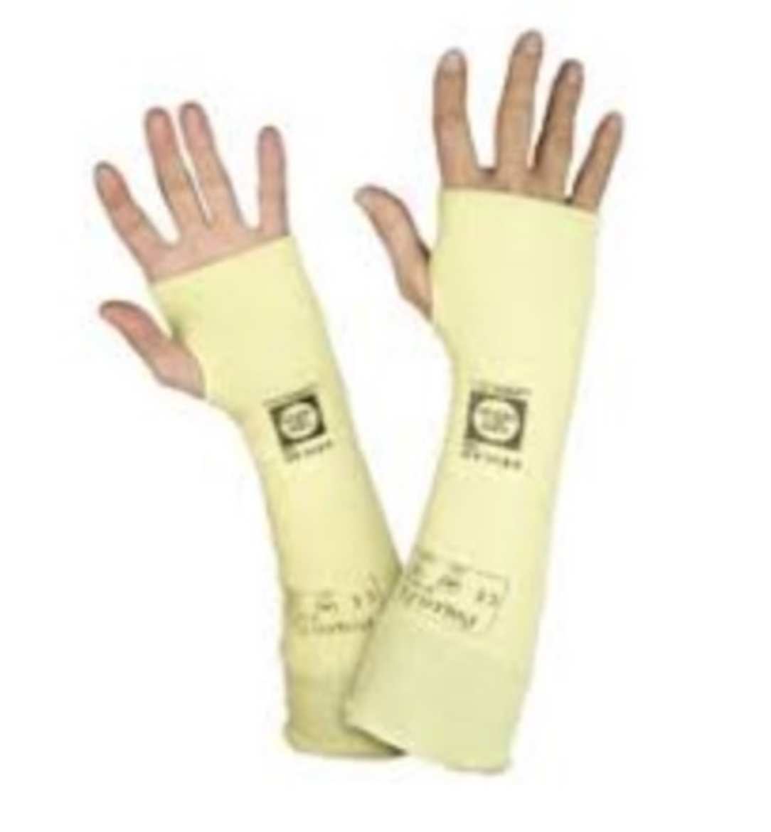 Picture of Sperian 100% Kevlar® 2-Ply Sleeve 14 Inch Length with Thumb-Hole Kevlar Arm Sleeve