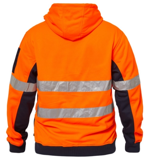 Picture of WORKCRAFT Hi Vis Taped Full Zip Hoodie Jacket 320gsm