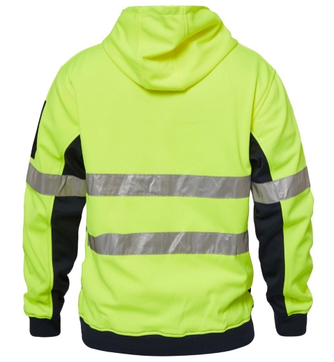 Picture of WORKCRAFT Hi Vis Taped Full Zip Hoodie Jacket 320gsm