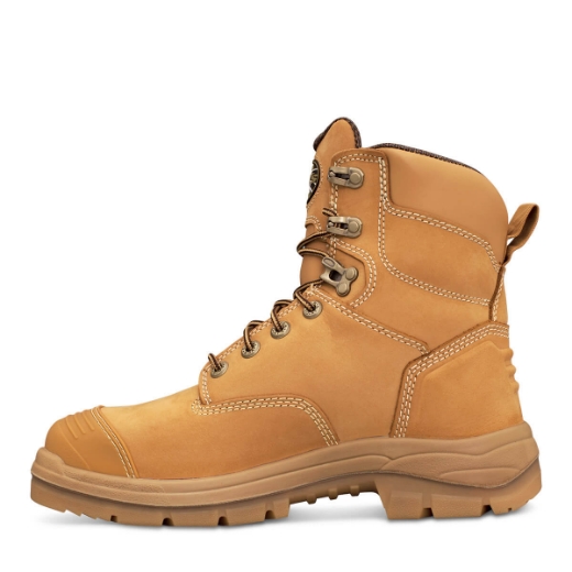 Picture of OLIVER AT55 Series Wheat 150mm Lace Up Boot Water Resistant Nubuck Leather COOLstep Lining Lace Locking Device