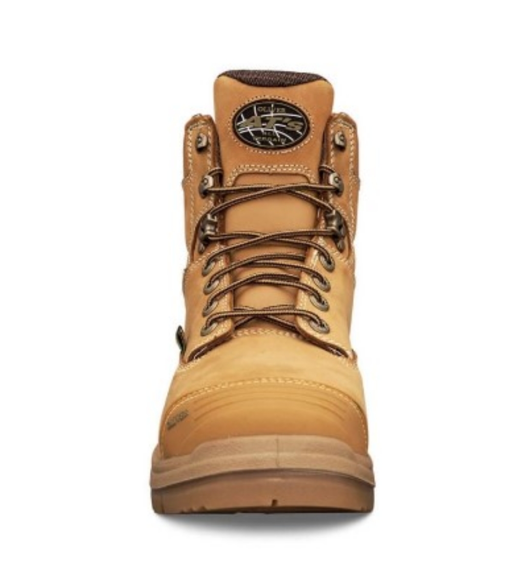 Picture of OLIVER AT55 Series 150mm Lace Up Boot, Water Resistant Nubuck Leather, COOLstep Lining, PORON XRD™ Internal Metatarsal Guard, Non Metallic Penetration Protection, Lace Locking Device