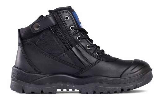 Picture of MONGREL Black ZipSider Boot w/ Scuff Cap TPU/PU Sole with Steel Toe Cap