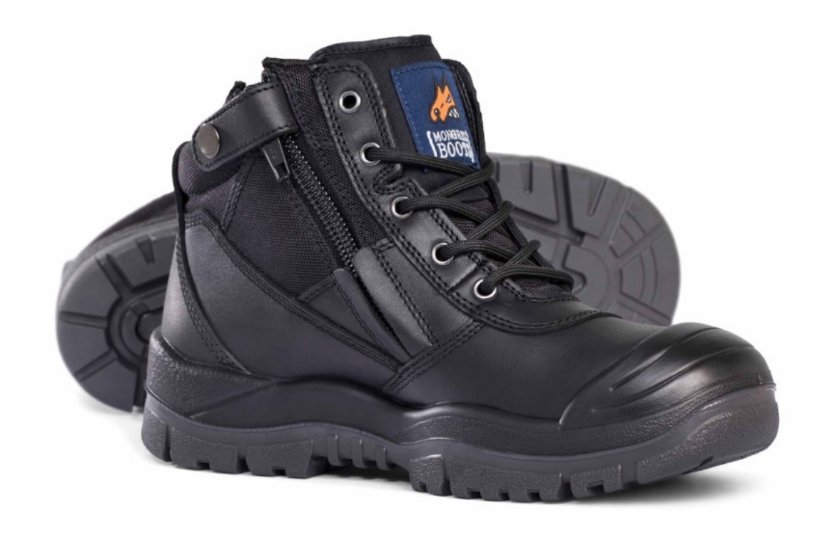 Picture of MONGREL Black ZipSider Boot w/ Scuff Cap TPU/PU Sole with Steel Toe Cap