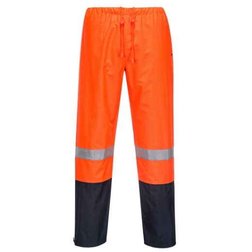 Picture of PORTWEST High Vis F/R Anti-static waterproof pant 3M 8935FR Reflective BREATHETEC™