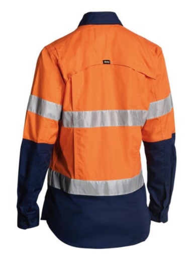 Picture of BISLEY Womens X Airflow™ Taped Hi Vis Ripstop Shirt 150gsm
