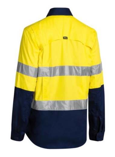 Picture of BISLEY Womens X Airflow™ Taped Hi Vis Ripstop Shirt 150gsm