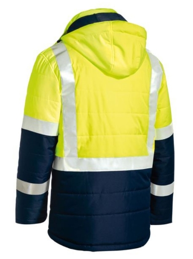 Picture of BISLEY Taped Two Tone Hi Vis Puffer Jacket