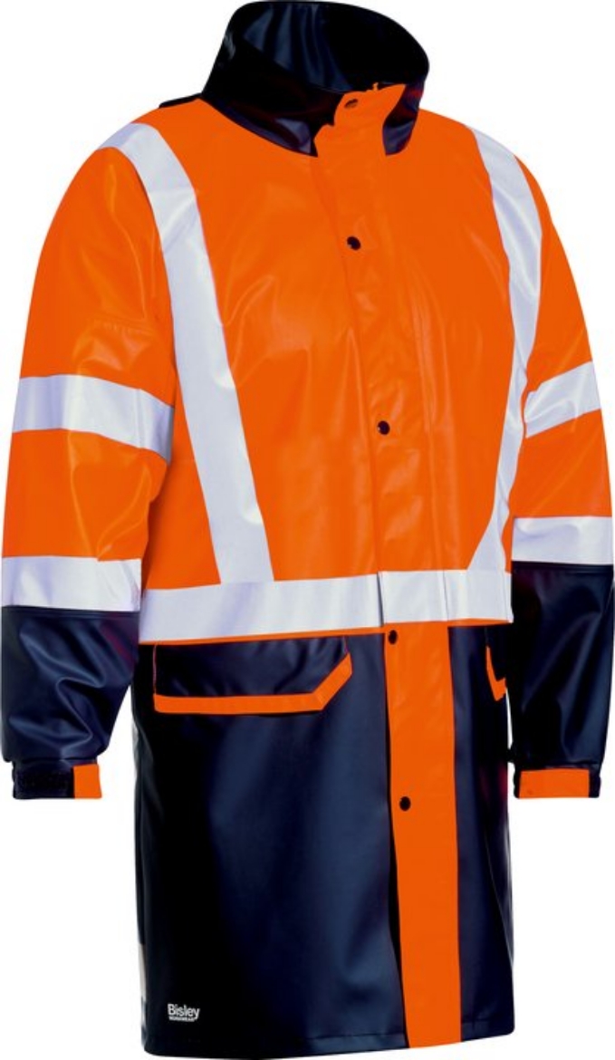 Picture of BISLEY 3M Taped Two Tone Hi Vis Stretch PU Rain Coat