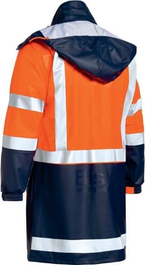 Picture of BISLEY 3M Taped Two Tone Hi Vis Stretch PU Rain Coat