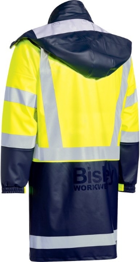 Picture of BISLEY 3M Taped Two Tone Hi Vis Stretch PU Rain Coat