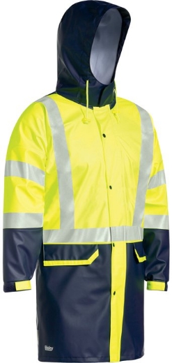 Picture of BISLEY 3M Taped Two Tone Hi Vis Stretch PU Rain Coat