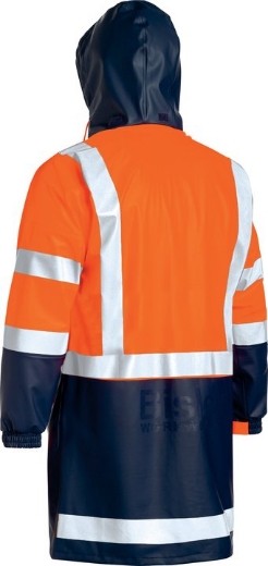 Picture of BISLEY 3M Taped Two Tone Hi Vis Stretch PU Rain Coat