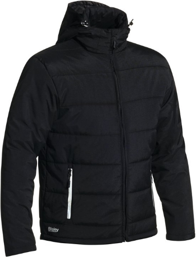 Picture of BISLEY Puffer Jacket Black with Adjustable Hood 100% Nylon Oxford