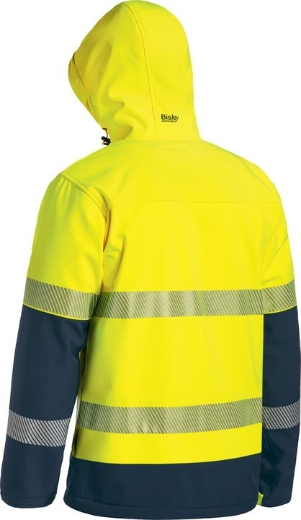 Picture of BISLEY Taped Hi Vis Ripstop Bonded Fleece Jacket 260gsm