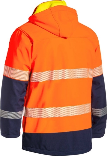 Picture of BISLEY Taped Hi Vis Ripstop Bonded Fleece Jacket 260gsm