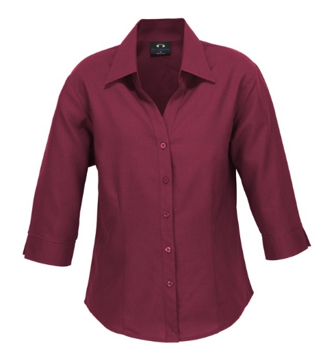 Picture of Biz Collection Ladies Oasis Plain ¾ Sleeve Shirt  BIZ COMFORTCOOL™