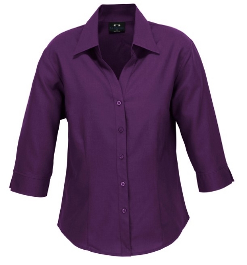 Picture of Biz Collection Ladies Oasis Plain ¾ Sleeve Shirt  BIZ COMFORTCOOL™